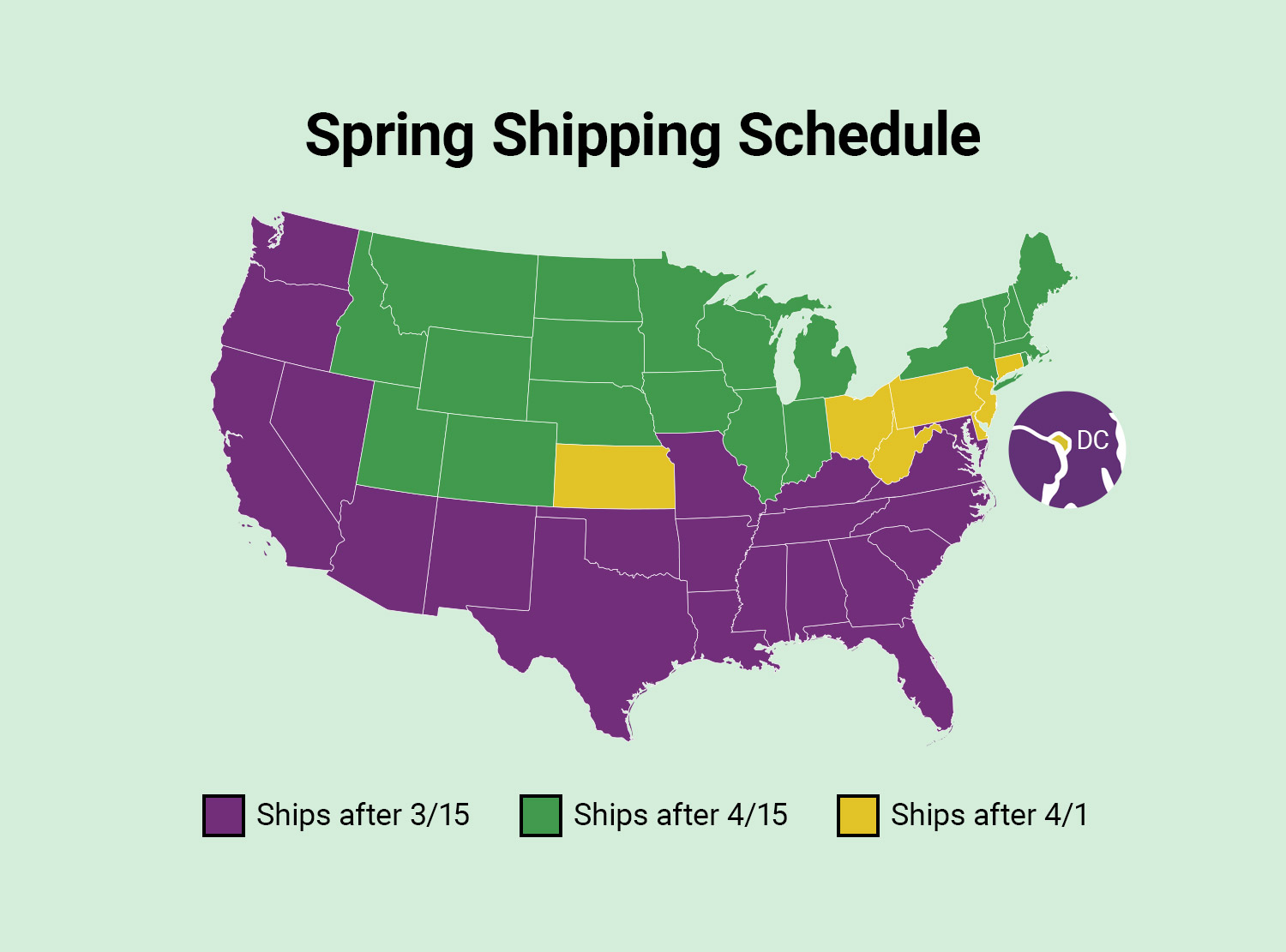 Spring Shipping Map